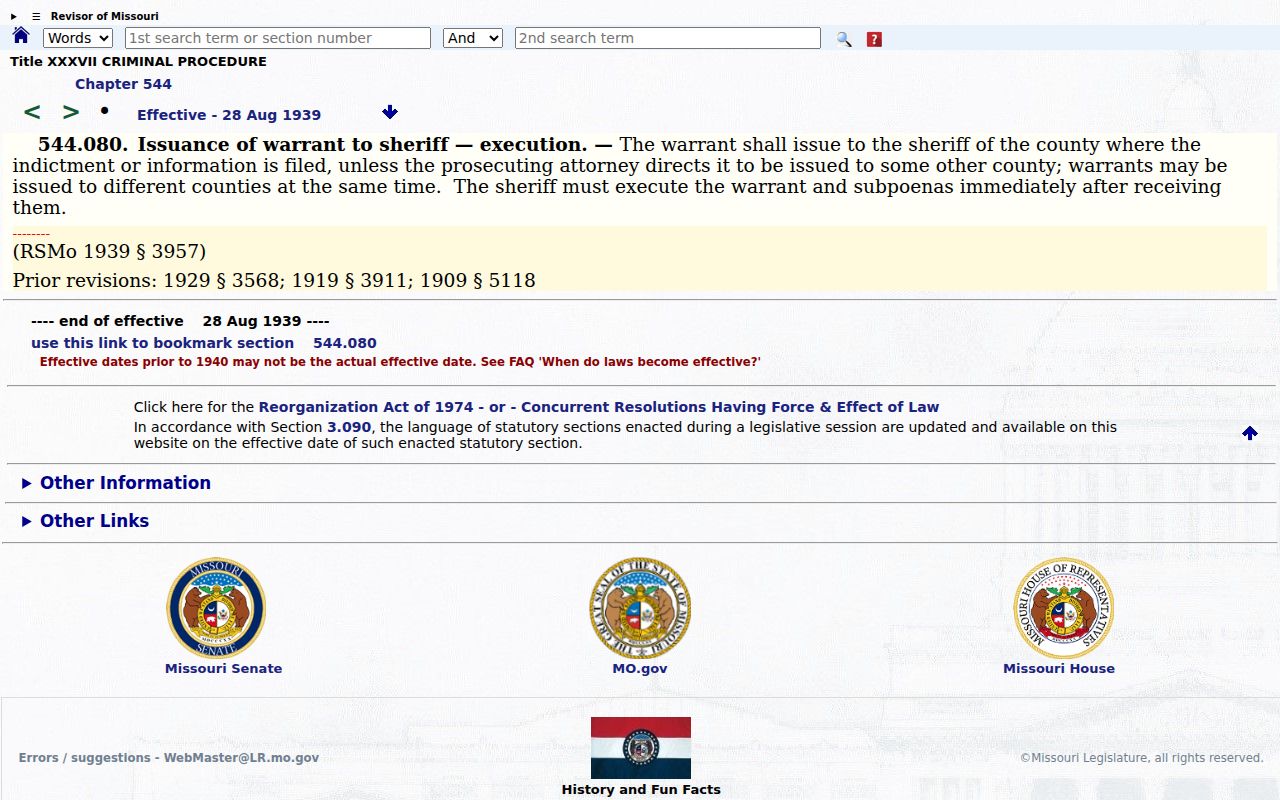 Arrest Warrant Versus Summons official source
